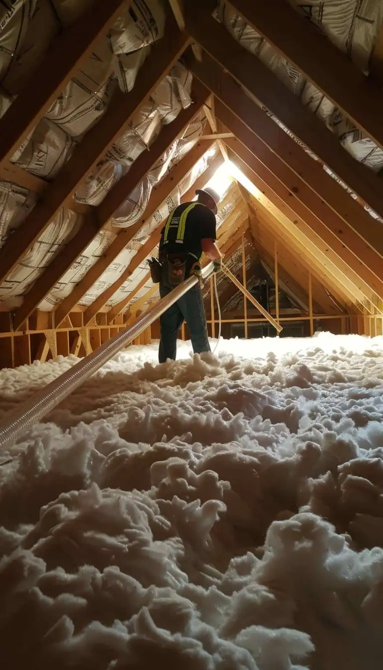 Attic Insulation — completed by MKT Roofing & Exteriors